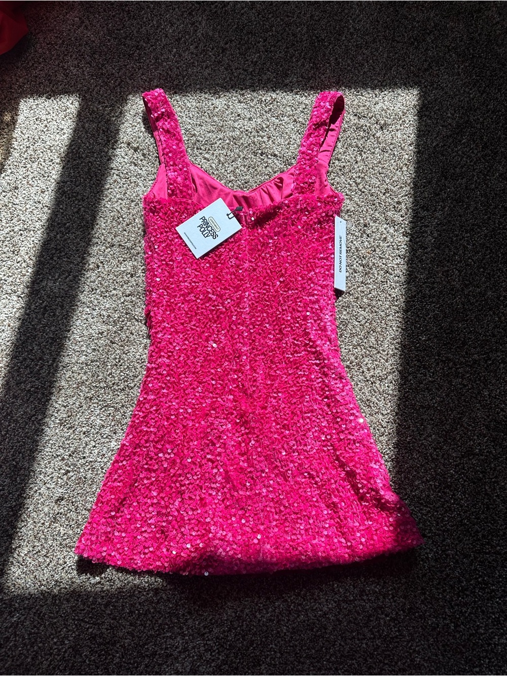 Princess Polly Centerfold Sequin Mini Dress in Pink - Picture 3 of 5